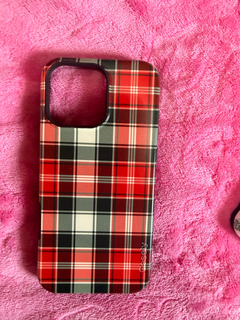 Red Plaid Phone Case - Compatible Cell Phone Accessory